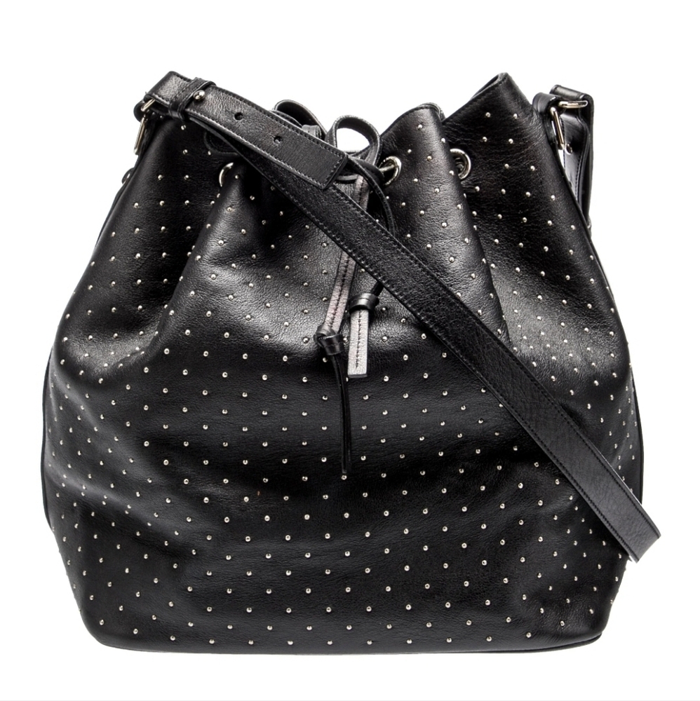 SAINT LAURENT Studded Emmanuelle Bucket Bag